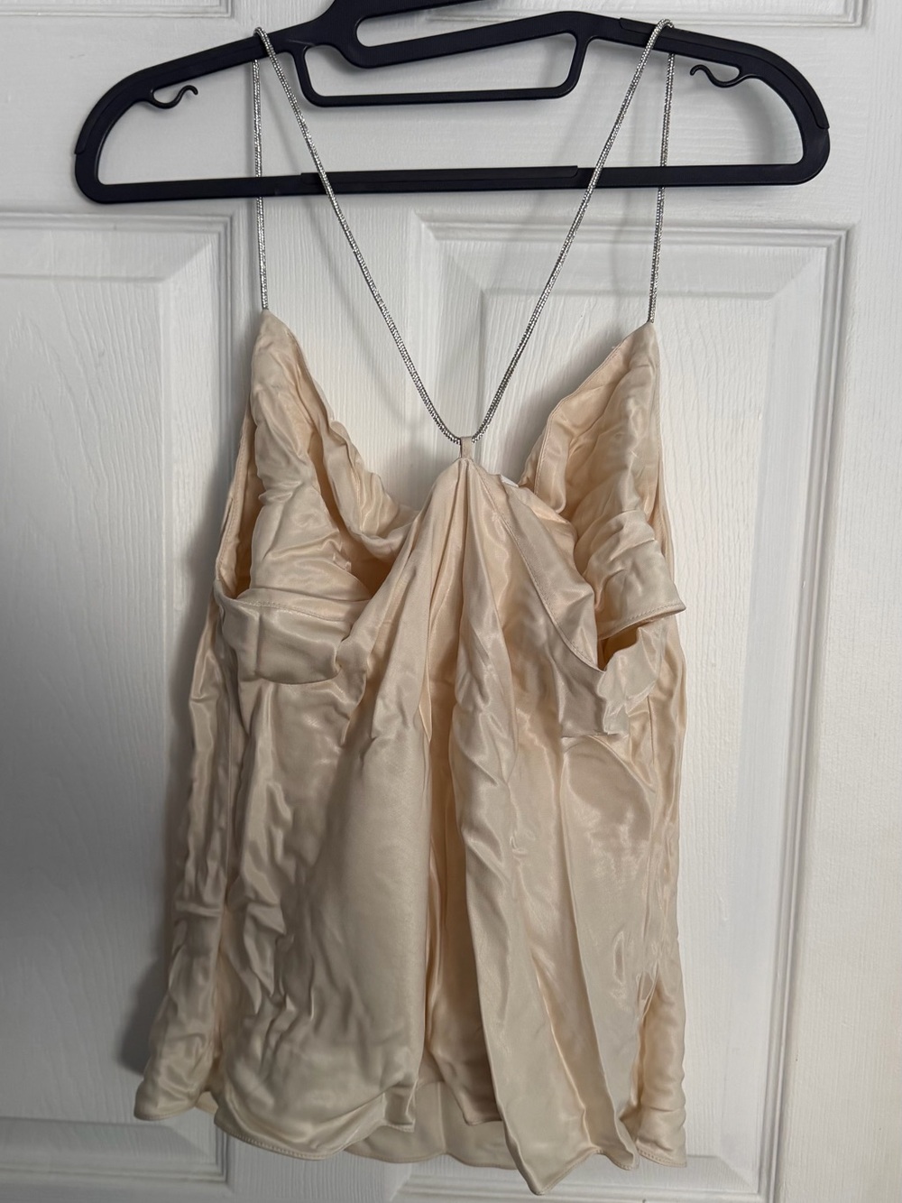 Champagne Satin Chain Strap Top ✨ - Picture 2 of 2